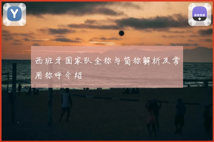 西班牙国家队全称与简称解析及常用称呼介绍