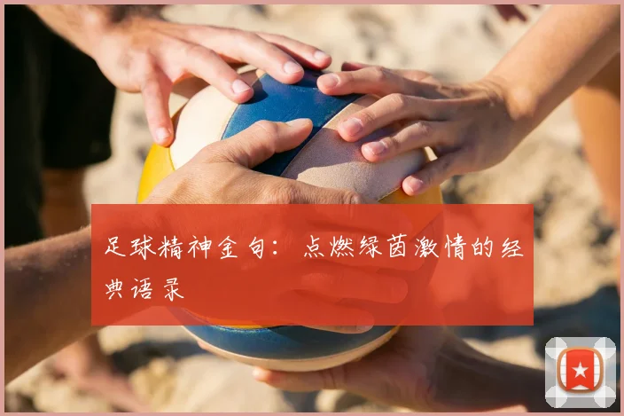 足球精神金句:点燃绿茵激情的经典语录