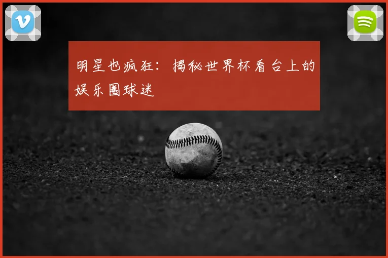 明星也疯狂：揭秘世界杯看台上的娱乐圈球迷